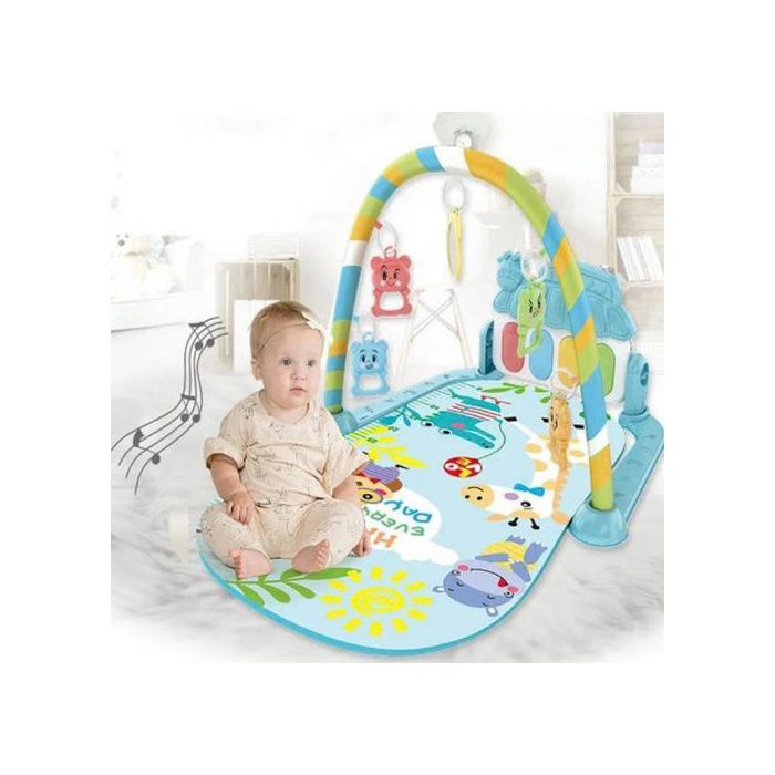 Tapis d'Éveil Musical avec Piano et Jouets Suspendus