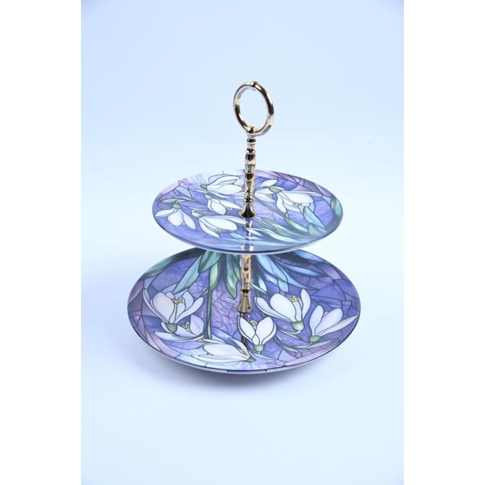 Présentoir - LUXUS - SR15/9 - 2 Étages - Verre - Motifs Aléatoire