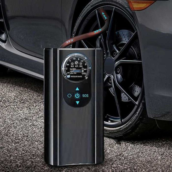 Nanjiren Gonfleur de Pneu Filaire Pompe à Pneu Électrique 150 PSI 120W - SCK619-2