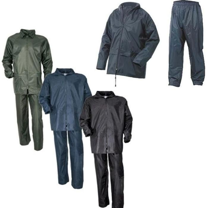 Ensemble Imperméable Noir – Veste et Pantalon de Pluie(Couleur aléatoire)