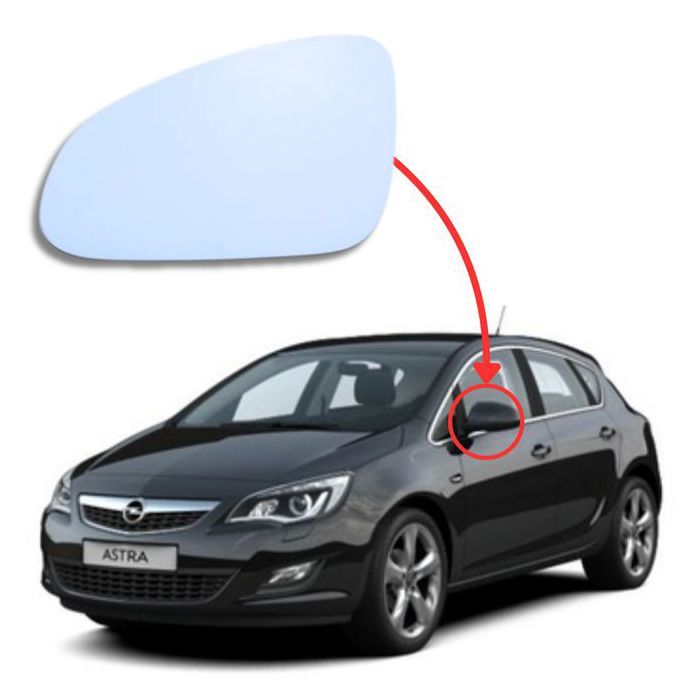 Verre Rétroviseur gauche Opel Astra J (P10)