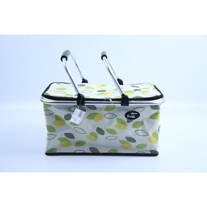 Sac de pique-nique imprimé jaune CJ2673-1