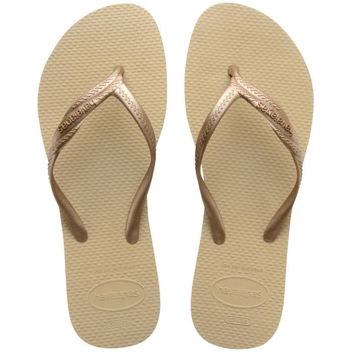 Tongs - Havaianas - Fantasia Sand Grey - Gris Sable - Femme - Détail croisé