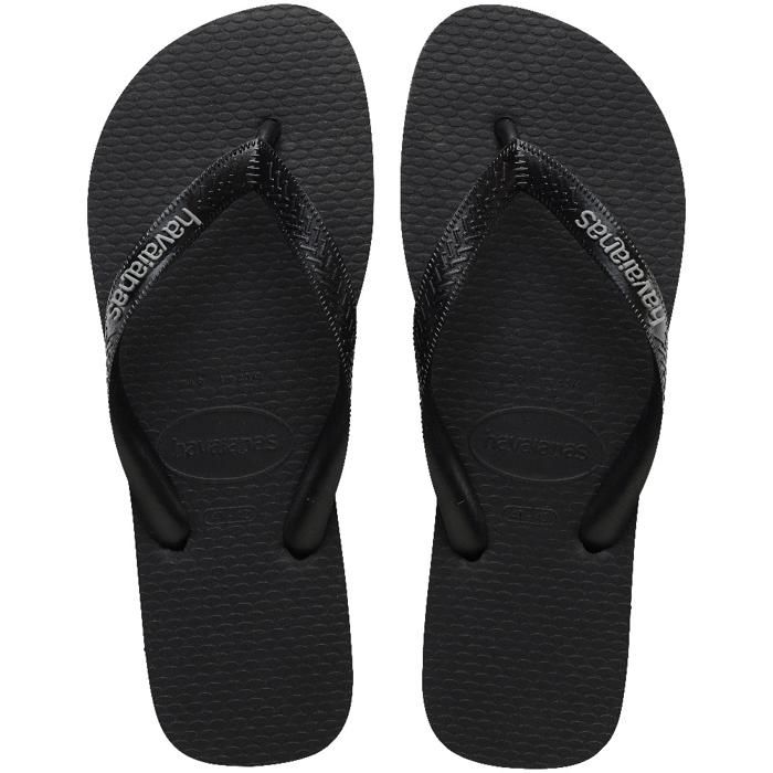 Tongs - Havaianas - TOP RUBBER - Noir - Caoutchouc - Mixte