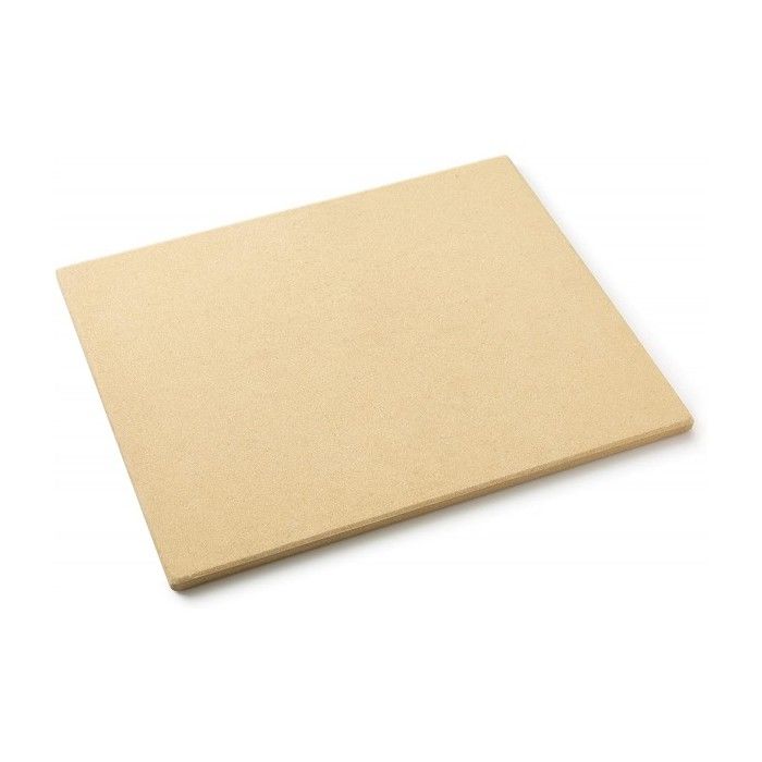 Plaque de cuisson pizza - BARBECOOK - Universelle - Argile réfractaire - 43x35 cm - Cuisine extérieure