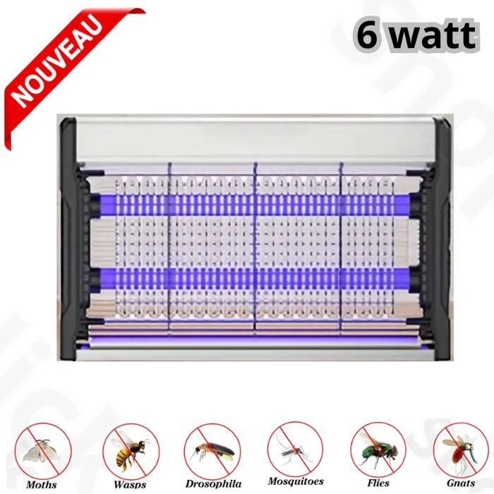 anti-moustiques électrique  LED Double Tube 6w