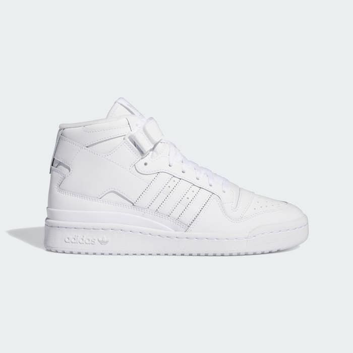 Chaussures - adidas - FORUM MID - Cuir pleine fleur - Compensé - Blanc - Marjane Mall - Image 1