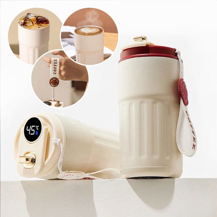 Tasse Isotherme - Non spécifié - Affichage LED - Acier inoxydable - Étanche - Mixte