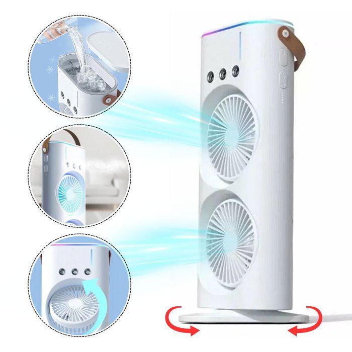 Ventilateur double tête à brume fine

Mini Ventilateur Refroidisseur Avec Double Tête De Vent