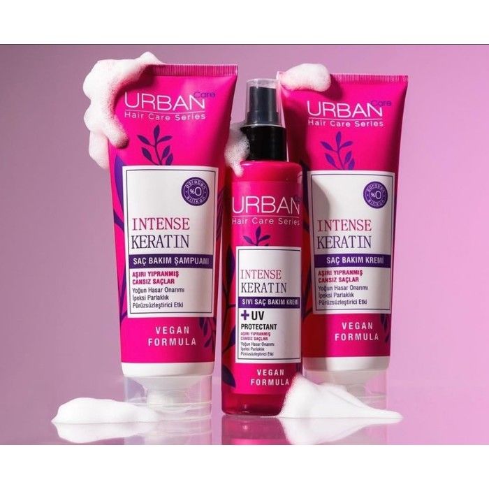 Lot Kératine Intense (shampooing + après-shampooing + spray)
