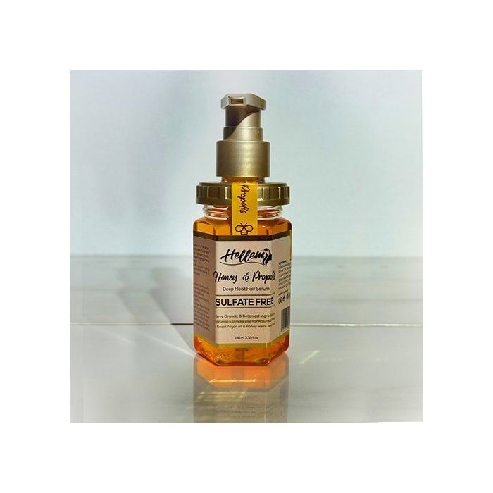 Sérum Capillaire Hellem Miel & Propolis – Sans Sulfate, Réparateur & Nourrissant, 100ml