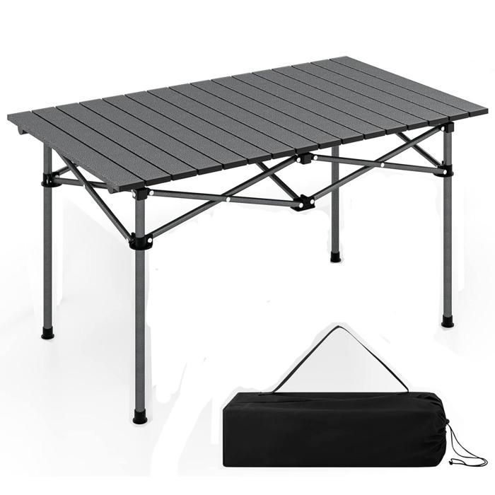 Table de Camping et Pique-Nique Pliante avec Sac de Transport - Taille 95x55x50cm