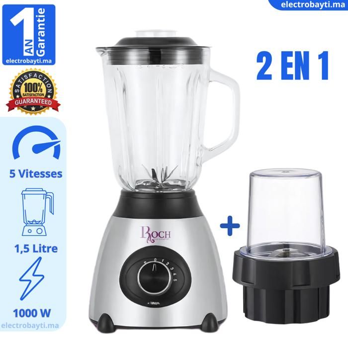 Roch Blender 1000W - Mélangeur universel robuste