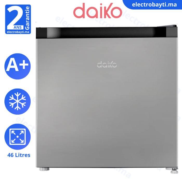 Mini Réfrigérateur 46L Classe A+ Compact et Silencieux, Dark Silver, FMD-903K