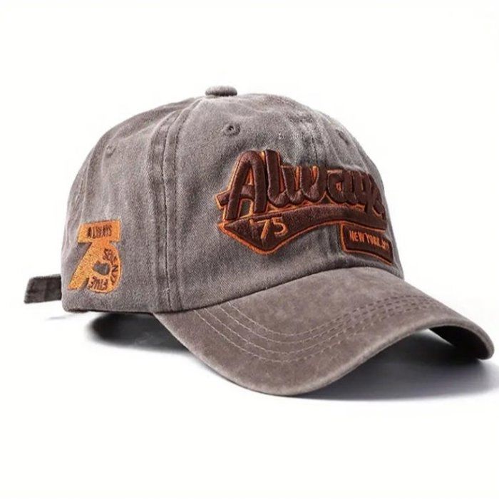 Casquette de Baseball - Always - 75 New York City - Protection solaire - Réglable - Marron