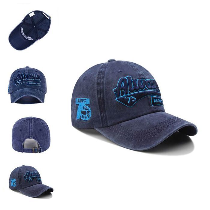Casquette de Baseball en coton Sport Always 75 New York City Protection solaire réglable- Bleu
