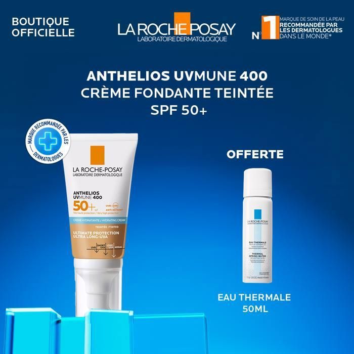 Pack La Roche-Posay Anthelios UVMune 400 SPF 50+ + Eau Thermale 50 ml Offerte