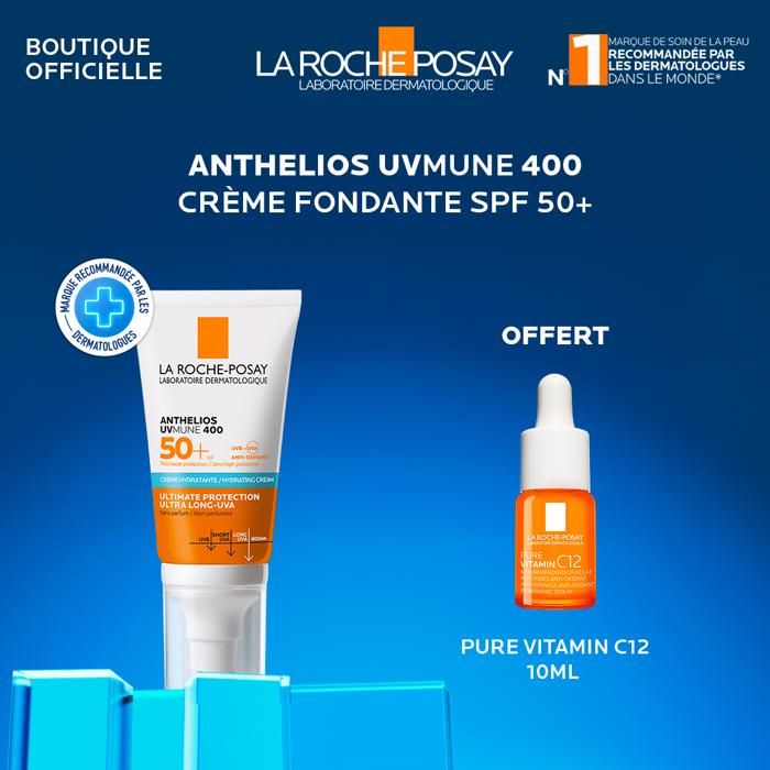 La Roche-Posay - ANTHELIOS UVMune 400 Crème Solaire Teintée 50 ml+VITAMINE C 10ml
