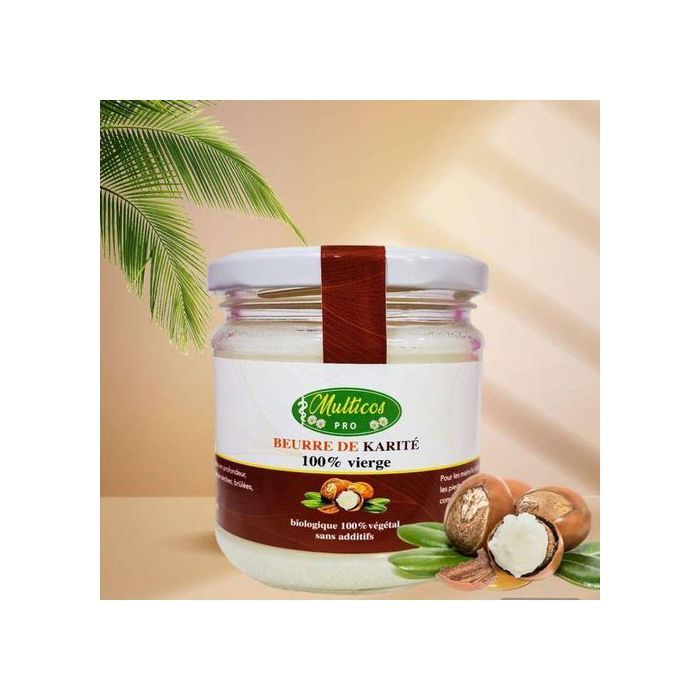 Beurre - Karité 100% vierge - Hydratant - 200 ml - Sans parabène