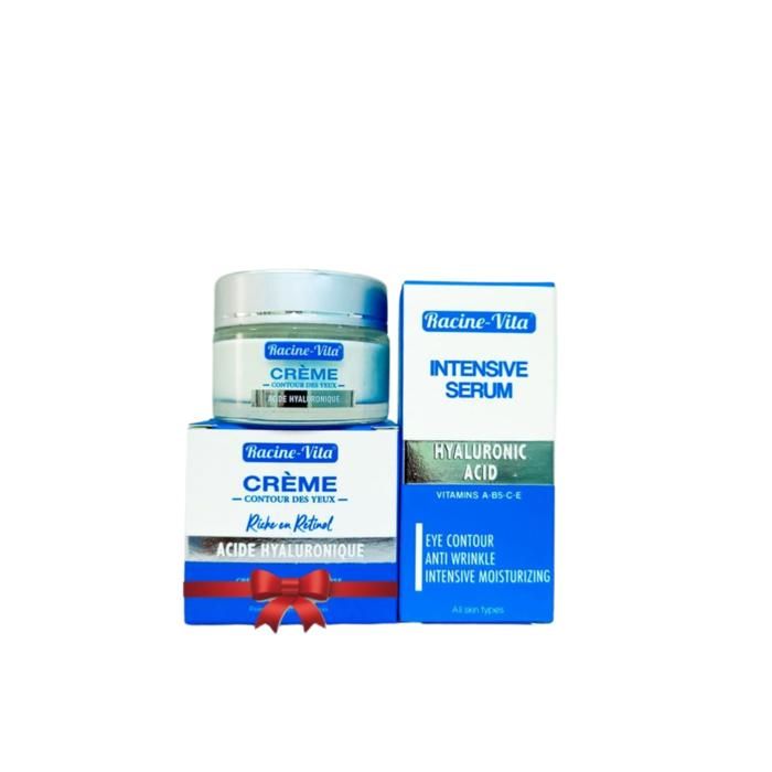 Sérum et Crème Anti-Âge - Racine Vita - CTY 10ml + Rétinol 25g - Éclat - Anti-rides - Tous types de peau