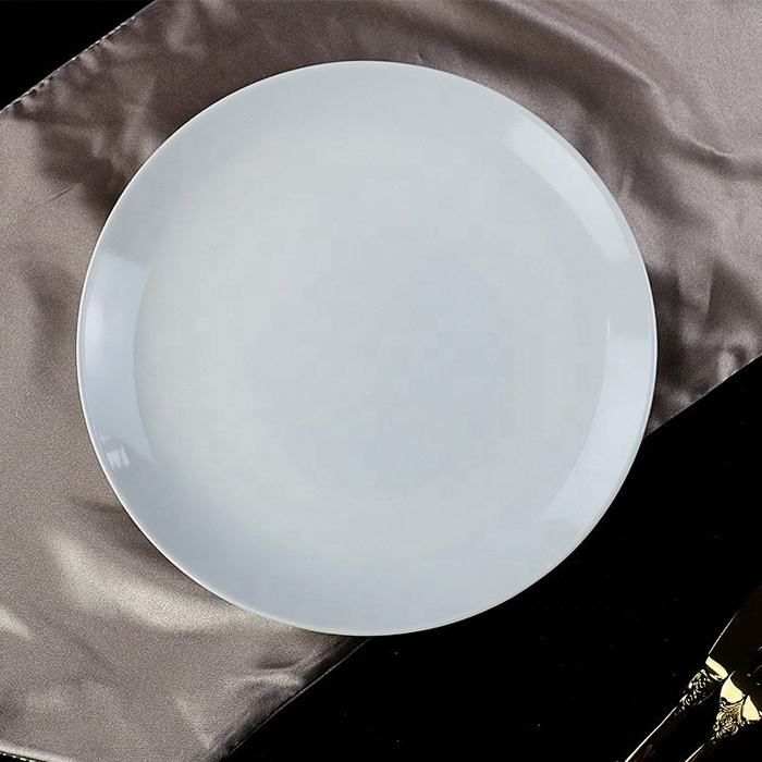 Assiette - GENERIC - Dîner - Porcelaine blanche - 27x2 cm - Compatible lave-vaisselle