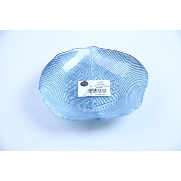 Assiette plate 15 cm Ardacam 1367 plume bleu