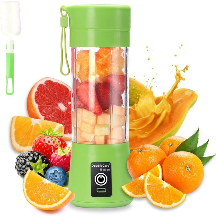 Vol - Blender Portable Rechargeable USB – Mixeur Électrique Sans Fil pour Smoothies et Jus – 380ml