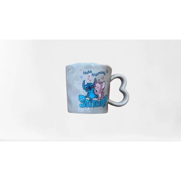 Mug en Porcelaine - Disney - Stitch XW730-8-1 - 350ml - Rose - Ergonomique