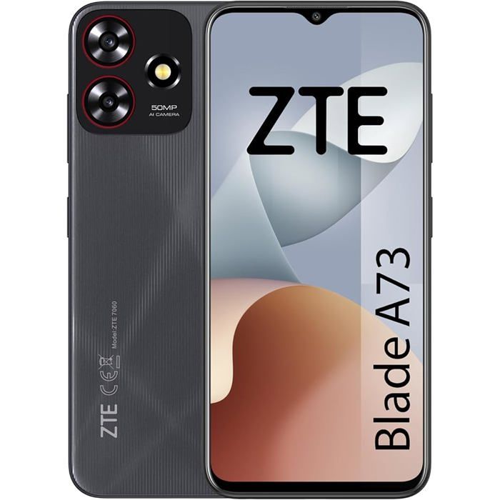 Zte Blade A73 Smartphone 6.6" - 128GB - Ram 6+6GB - Gris