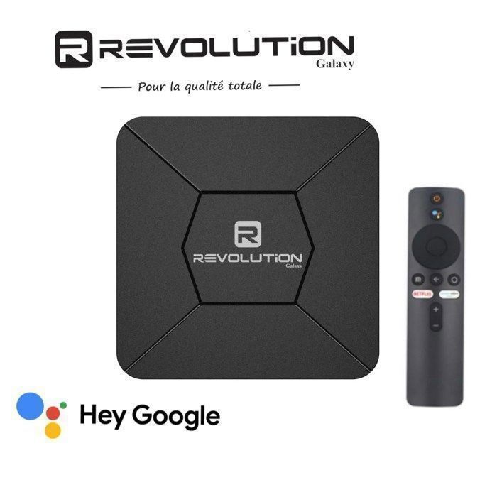 Box TV - REVOLUTION - X197 - Android 14 - 4K Ultra HD - RAM 2Go - Stockage 16Go