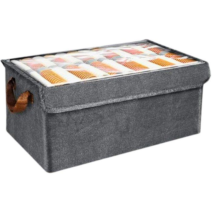Rangement pliable pour vêtements - Non spécifié - Non spécifié - Gris - 46/28/20cm - Optimise l'espace