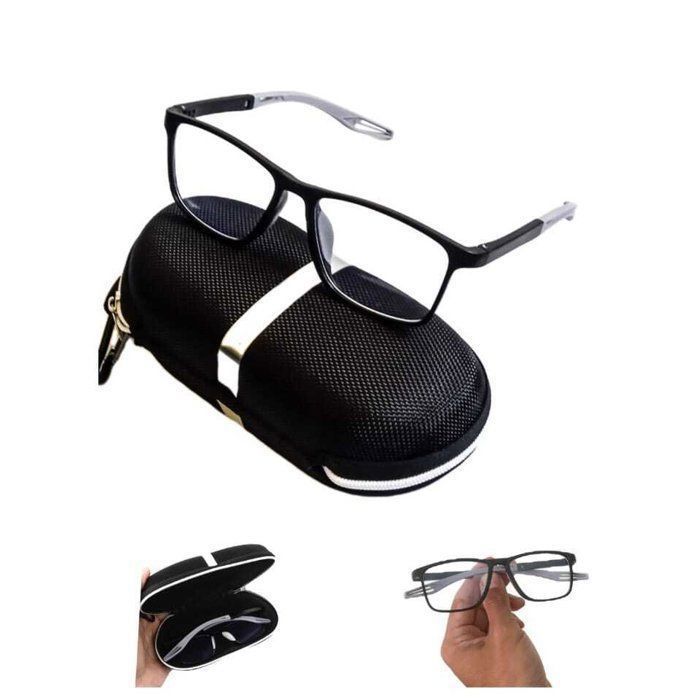 Lunettes de lecture rectangulaires flexibles en titane