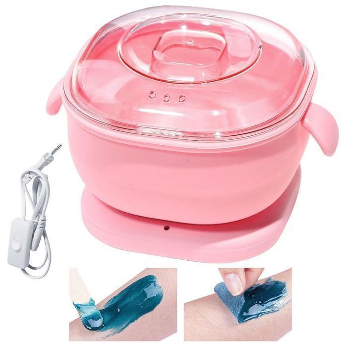 WAX WARMER 3 in 1 chauffe-Cire Portable Pliable en Silicone Multicolore couleurs et formes