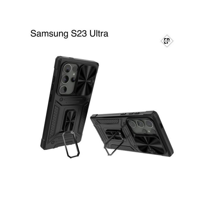 Coque Pour Samsung S23 Ultra Antichoc+ Ring 360 Magnétique/Protection Caméra