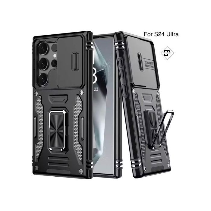 Coque Pour Google Samsung S24 Ultra Antichoc+ Ring 360 Magnétique/Protection Caméra