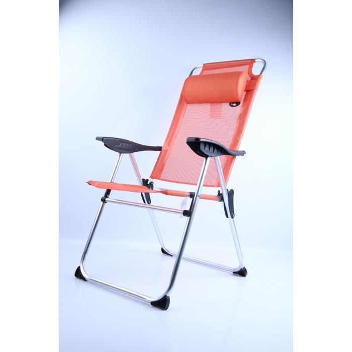 Chaise de camping - GENERIC - Promo alu - Terracotta - Pliable - 1 personne - 59x60x109 cm