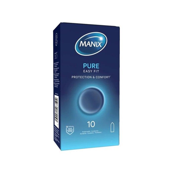 Manix Pure Easy Fit – 10 Préservatifs Protection et Confort