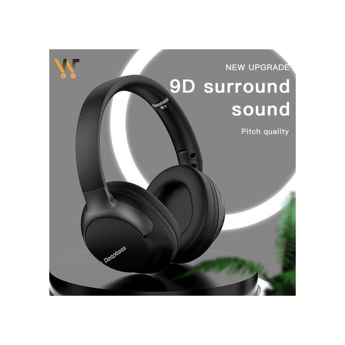 Casque Bluetooth - Deep Bass - R1 - Son HiFi - 10m - Annulation de bruit - Autonomie 120H
