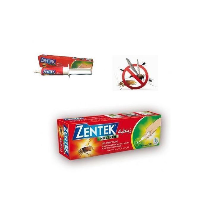 Zentek Gel insecticide, Anti cafards Tube de 20g élimination radicale des cafards
