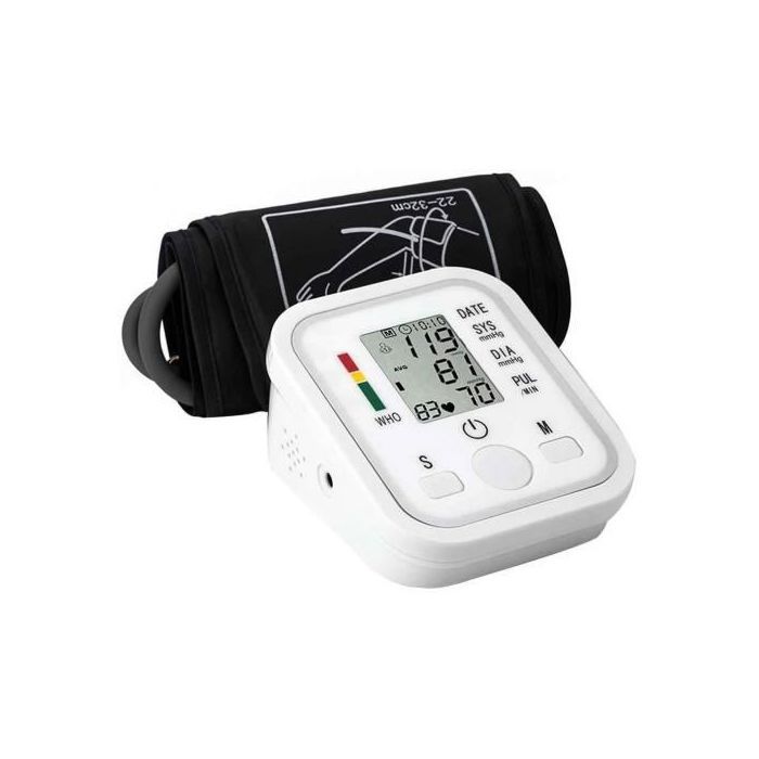 Tensiomètre numérique automatique, fréquence cardiaque, Tensiomètre du bras