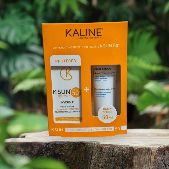 K-AQUA COLD CREAM NUTRITIVE + K-SUN ECRAN SOLAIRE EN CRÈME INVISIBLE SPF50