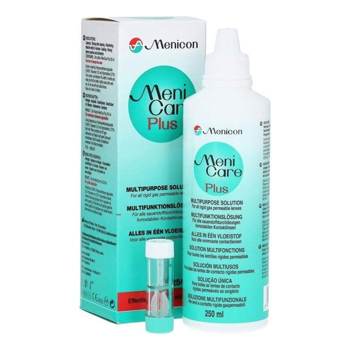 Solution multifonction - Menicon - MeniCare Plus - 250 ml - Nettoyage rapide - Confort optimal