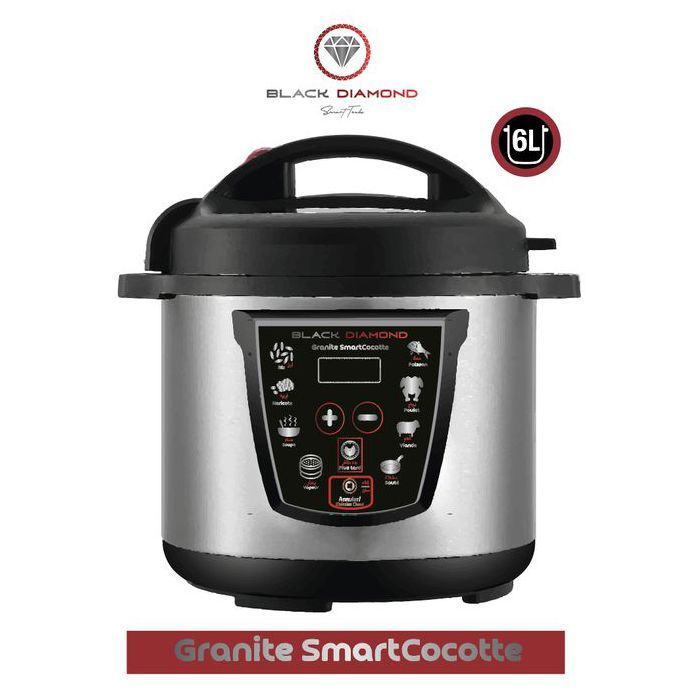 Autocuiseur - BLACK DIAMOND - GRANITE SmartCocotte - 6L - 8 fonctions - 1000 Watt