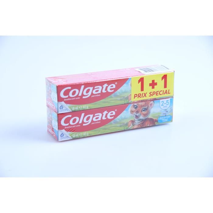 Pack deux dentifrices enfant Bubblefruit 50 ml