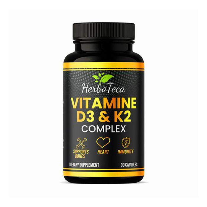 VITAMINE D3 & K2 COMPLEX - HERBOTECA 90 caps 45 servings