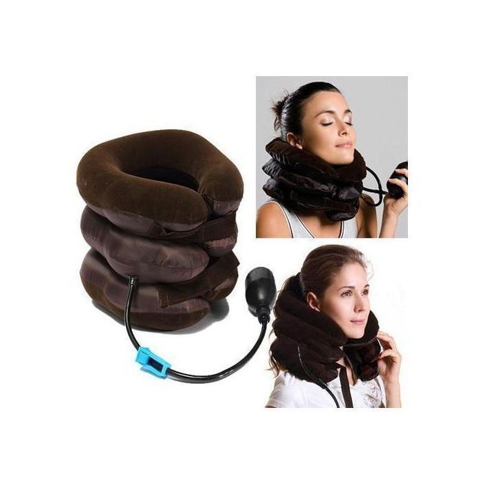 Collier du Cou, Oreiller Gonflable Douleur Traction Cervicale // Attelle du Cou