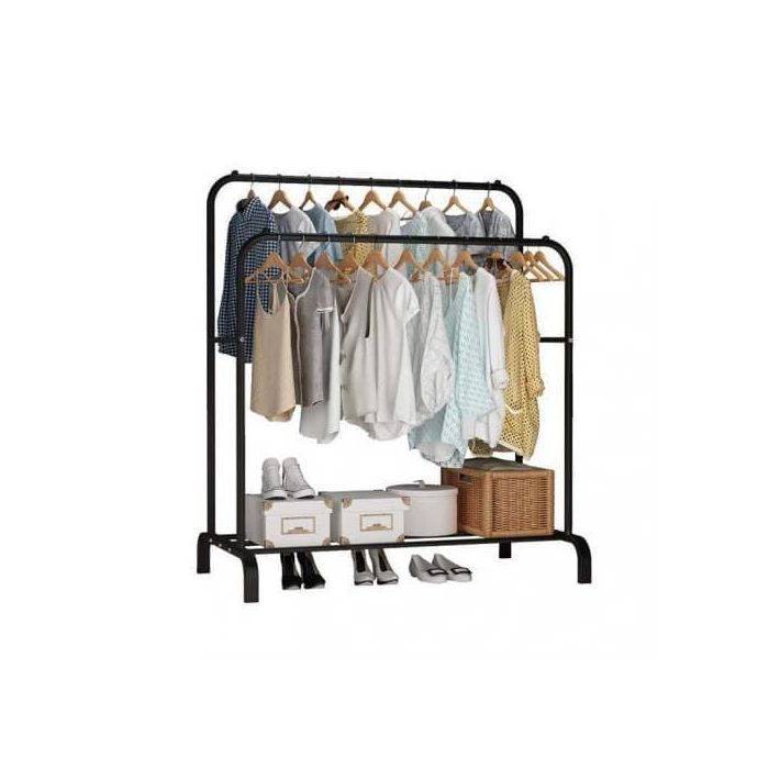 Cintre pour Vêtements -Portant à Vêtements - Non spécifié - Double Barres - Antidérapant - Étagère de Chaussure