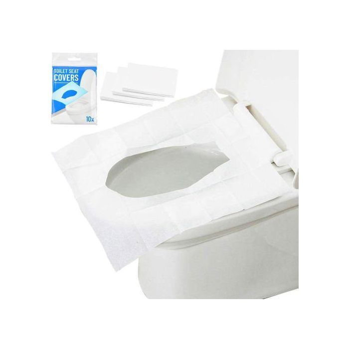 Paquet de voyage hygiénique, couvercles de siège de toilette en papier jetables, couvercles de siège de toilette