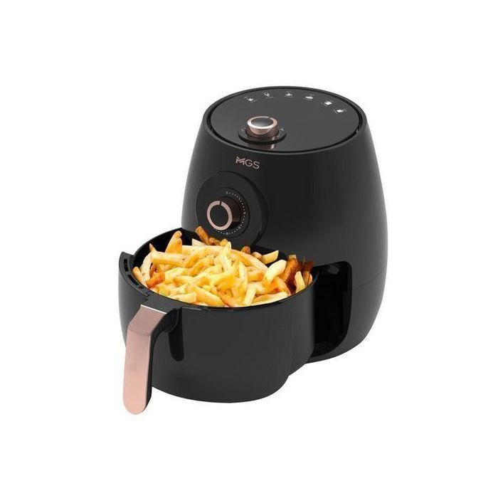 Mgs Friteuse Électrique sans Huile 5L Air Fryer 1450W Noir