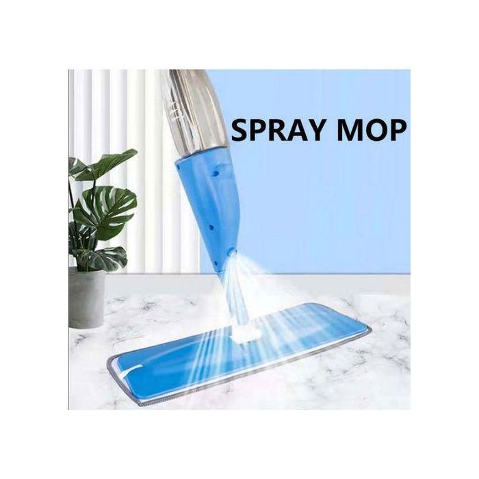 Balai à Vapeur - Spray Mop - Gris - Réservoir intégré - Tête articulée - Serpillière microfibre
